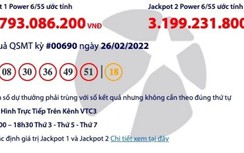 Kết quả xổ số Vietlott 26/2: Tìm người trúng hơn 31 tỷ