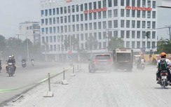 Bụi mờ trời, gây mất ATGT tại nút IC3