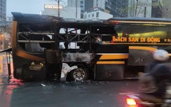 Cảnh sát điều tra vụ cháy xe khách 45 chỗ gần bến xe Mỹ Đình