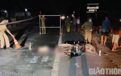 Người đàn ông tử vong cạnh xe máy trên QL1, có nhiều dấu vết phanh xe