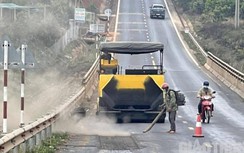 Nhà thầu khắc phục hư hỏng đường HCM, đoạn tuyến tránh TX Buôn Hồ