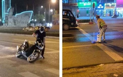 Truy tìm ô tô làm chảy dầu trên QL32 khiến hàng loạt xe máy bị tai nạn
