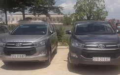 Tạm giữ cặp ô tô Toyota Innova trùng biển số ở Bình Thuận