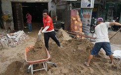 Dân đôn đáo lo nâng nền nhà, “chạy đua” với dự án cải tạo đường, chống ngập