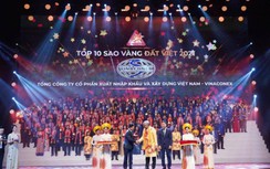 Vinaconex được vinh danh Top 10 giải thưởng Sao vàng Đất Việt 2021