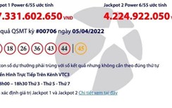 Kết quả xổ số Vietlott 5/4: Ai may mắn “ẵm” trọn hơn 67 tỷ đồng?
