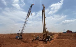 Thi công xuyên đêm ngày trên công trường sân bay Long Thành