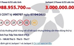 Kết quả xổ số Vietlott 7/4: Một người may mắn “ẵm” trọn 4,5 tỷ