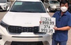 Chủ xe KIA ở Nghệ An vô tình bốc được biển “ngũ quý 9”