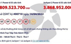 Kết quả xổ số Vietlott 14/4: Người may mắn “ẵm” hơn 77 tỷ là ai?
