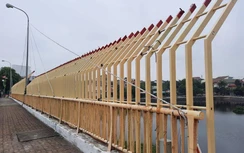 Lùm xùm trang trí cầu Đại An: Tháo dỡ phần thi công chưa được cấp phép