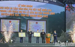 Chợ tình Khâu Vai đón bằng công nhận di sản văn hóa phi vật thể Quốc gia