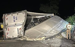 Video: Giây phút sinh tử của tài xế mắc kẹt trong cabin trên đèo Lò Xo