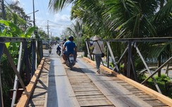 Cầu Thủy Lợi ở Cần Thơ thông xe sau gần 1 tháng xảy ra sự cố sập cầu