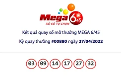 Kết quả xổ số Vietlott 27/4: 1 người "ẵm" hơn 36 tỷ đồng