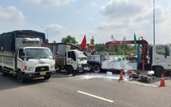 Ô tô tải tông xe sơn đường, người phụ nữ tử vong tại chỗ