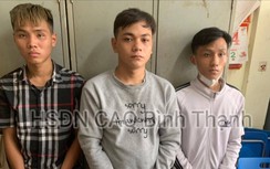 Bắt 3 đối tượng giật túi xách làm người phụ nữ té úp mặt xuống đường