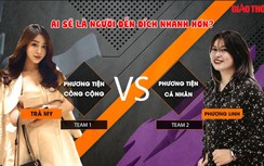 Video: Cuộc so kè giữa xe máy và tàu Cát Linh - Hà Đông trong giờ cao điểm