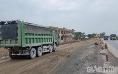 Thi công đường 700 tỷ nối cao tốc qua Hà Nam "bỏ quên" ATGT