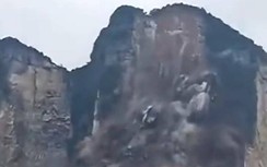 Ngọn núi cao 800m tại Trung Quốc sạt lở, nhiều người không kịp chạy