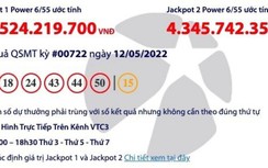 Kết quả xổ số Vietlott 12/5: Ai là người may mắn “ẵm” giải khủng hơn 45 tỷ?