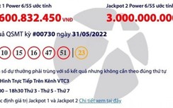 Kết quả xổ số Vietlott 31/5: Một người may mắn “ẵm” giải khủng