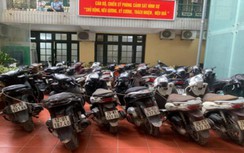 Kho xe máy sang, chủ yếu là SH trộm cắp được phát hiện tại Sóc Sơn