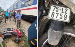 Tàu hỏa húc văng xe máy tại lối đi “tử thần” ở Huế