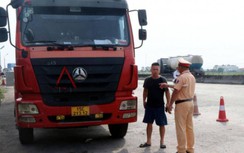 Liên ngành xuống đường kiểm tra, phát hiện tài xế dương tính với ma tuý
