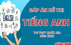 Đáp án đề thi Tiếng Anh thi tốt nghiệp THPT 2022 đầy đủ các mã đề