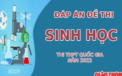 Đáp án đề thi môn Sinh học tốt nghiệp THPT 2022 tất cả mã đề