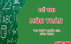 Đề thi môn Toán tốt nghiệp THPT Quốc gia 2022 (Full mã đề)