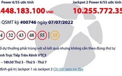 Kết quả xổ số Vietlott 7/7: Ai may mắn trúng giải khủng hơn 172 tỷ?