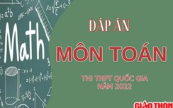 Đáp án môn Toán thi tốt nghiệp THPT 2022 - Mã đề 105