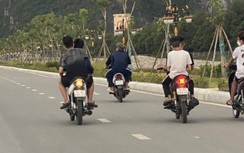 Nhan nhản vi phạm không đội MBH khi đi xe mô tô, xe gắn máy nơi đất mỏ