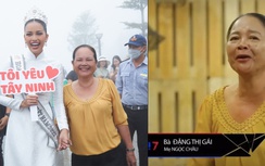 Ngày đón con gái hoa hậu Ngọc Châu về quê, bà Gái ăn mặc giản dị