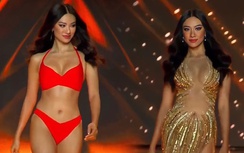 Á hậu Kim Duyên catwalk "cực cháy" ở bán kết Hoa hậu Siêu quốc gia