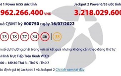 Kết quả xổ số Vietlott 16/7: Ai may mắn trúng gần 40 tỷ?