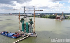 Dự kiến tháng 12/2022 hoàn thành thân trụ chính cầu Mỹ Thuận 2