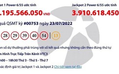 Kết quả xổ số Vietlott 23/7: Ai may mắn trúng hơn 38 tỷ?