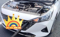 Trục sắt xe bồn rơi xuyên thủng ô tô con đang chạy làn 120km/h trên cao tốc