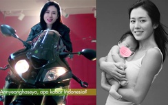 Son Ye Jin mang thai nhưng vẫn cưỡi mô tô "cực ngầu"