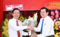 Nguyên Chủ tịch nước Trương Tấn Sang nhận huy hiệu 50 năm tuổi Đảng