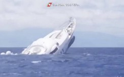 Du thuyền dài 40m gặp nạn, chìm xuống biển