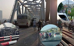 Cầu Chương Dương tắc cứng sau vụ tai nạn liên hoàn giữa nhiều xe ô tô