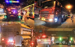 "Phớt lờ" bị xử phạt, xe chở đất vẫn nghênh ngang chạy giờ cấm giữa Thủ đô