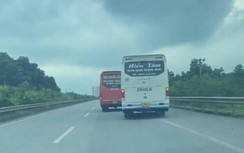 2 xe khách lạng lách vượt nhau trên cao tốc, cả tài xế và chủ xe bị khởi tố