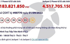 Kết quả xổ số Vietlott 1/9: Ai may mắn trúng hơn 66 tỷ đồng?