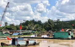 Nhộn nhịp công trường cầu Mỹ Thuận 2 thi công xuyên lễ