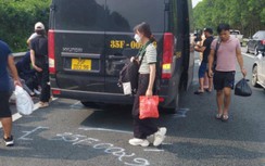 Tai nạn liên hoàn trên cao tốc Pháp Vân - Cầu Giẽ gây ùn tắc nghiêm trọng